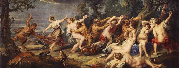 RUBENS, Pieter Pauwel Diana and her Nymphs Surprised by the Fauns Germany oil painting art